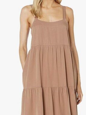 The Drop Britt Tiered Ankle Maxi Tent Dress Size XS